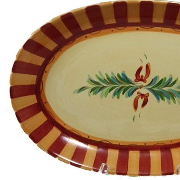 Gail Pittman Hand Painted Platter, Siena